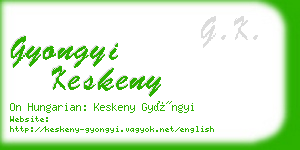gyongyi keskeny business card